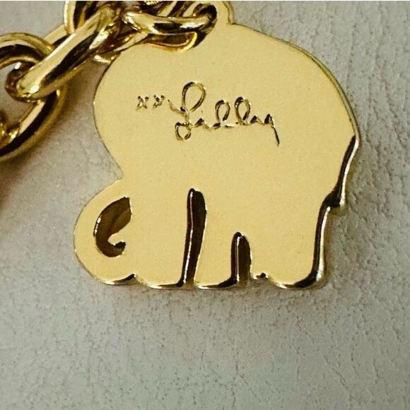 Lilly Pulitzer Gold Charm Bracelet. - Picture 8 of 9